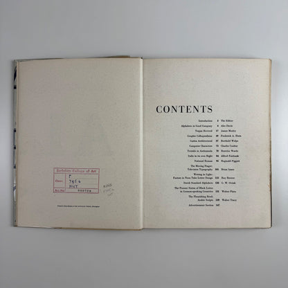 Alphabet 1964. International Annual of Letterforms ed R.S. Hutchings | James Moran, 1964