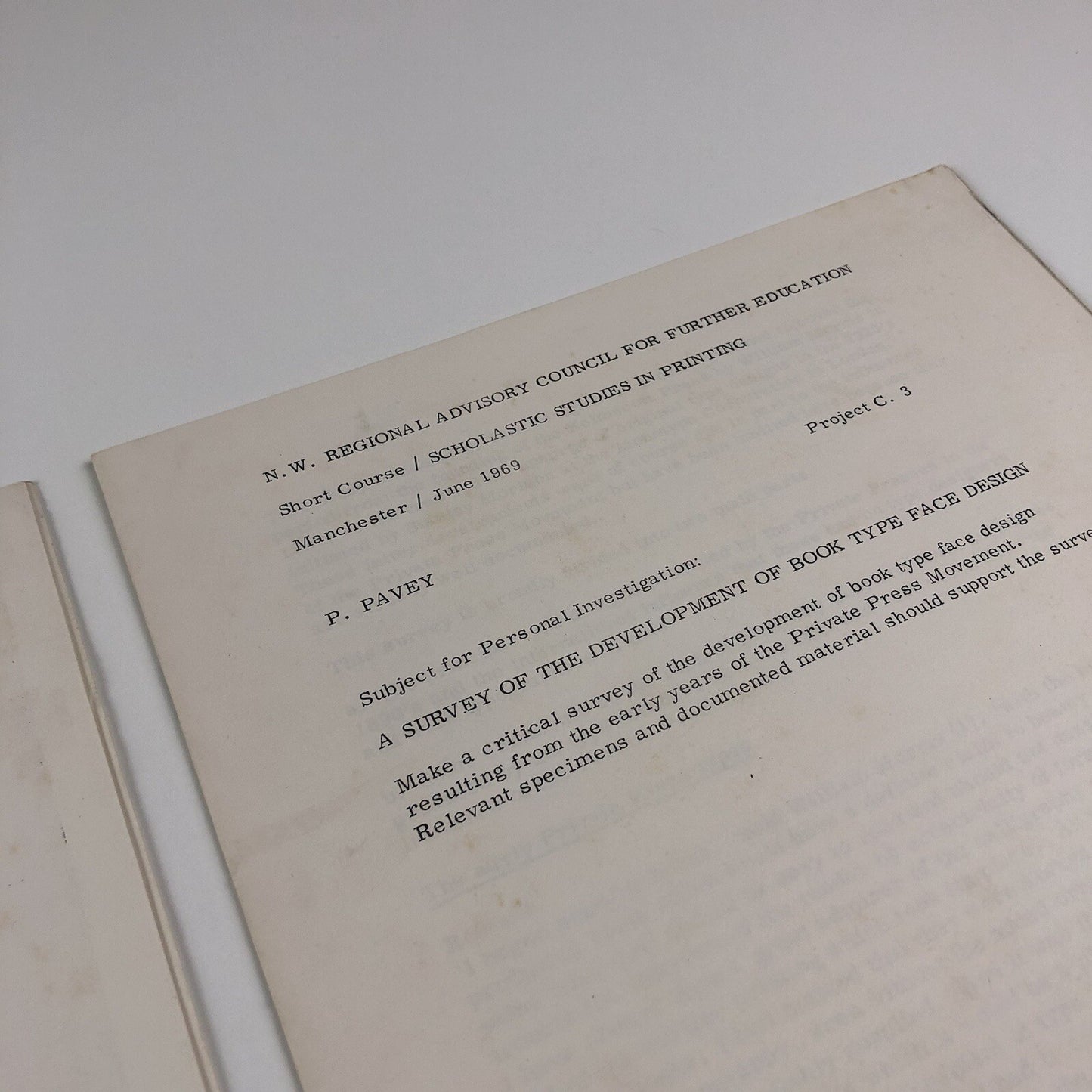 N.W. Regional Advisory Council / Scholastic Studies in Printing | June 1969