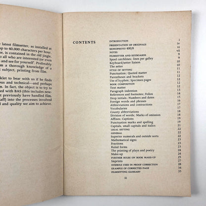 BAS Printers Limited – House Style booklet | Undated