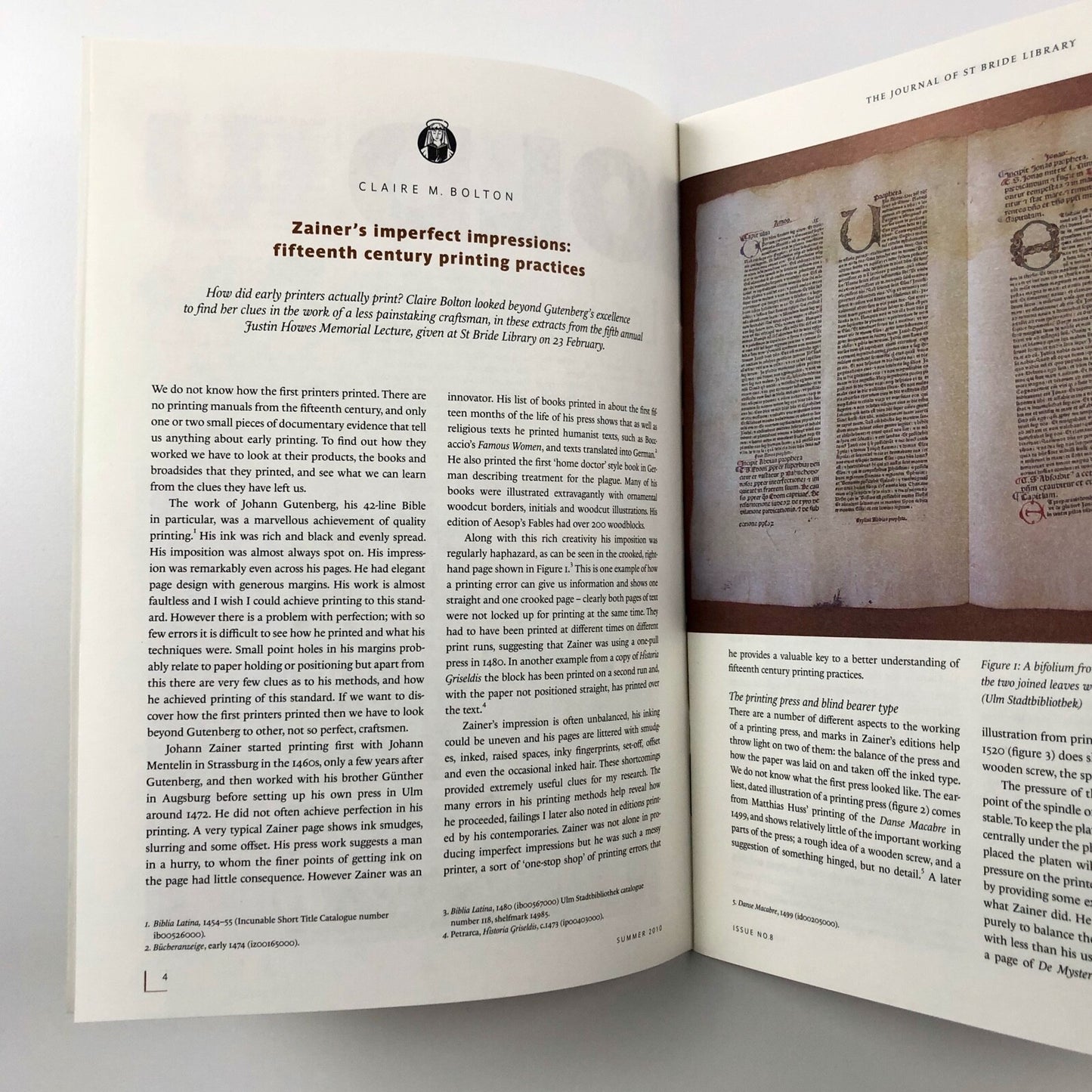 Ultrabold No 8 – Journal of St Bride Library | Summer 2010