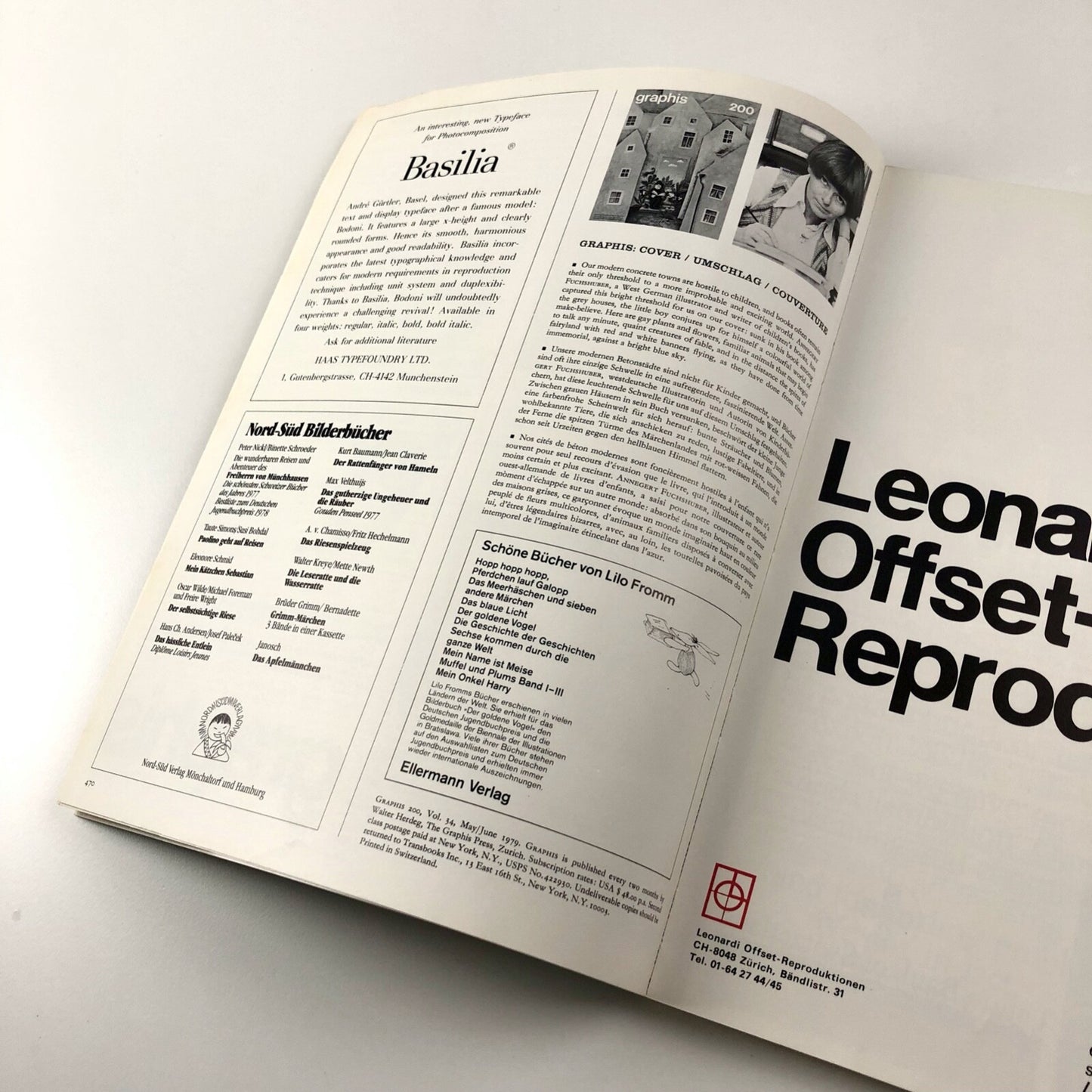 Graphis journal No 200 Vol 34, 1978/79 | Walter Herdeg | The Graphis Press