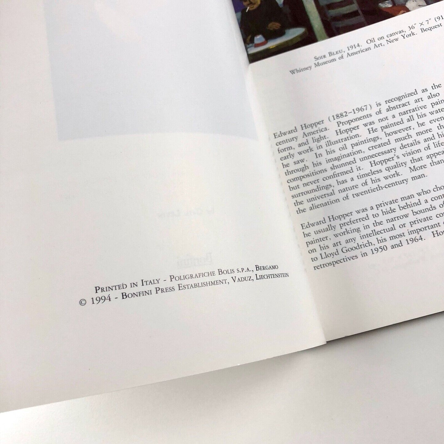 Edward Hopper by Gail Levin | Bonfini Press, 1994