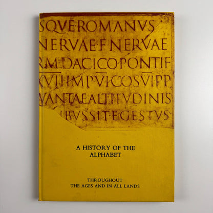A history of the alphabet throughout the ages by David Diringer | Gresham Books 1983