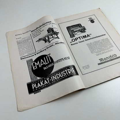 Gebrauchsgraphik International Advertising Art May 1929 Vol 6 no. 5 edited by Professor HK Frenzel