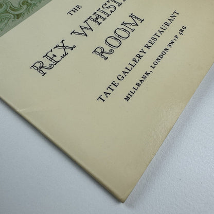 Fold out guide to The Rex Whistler Room at Tate Gallery Restaurant, undated