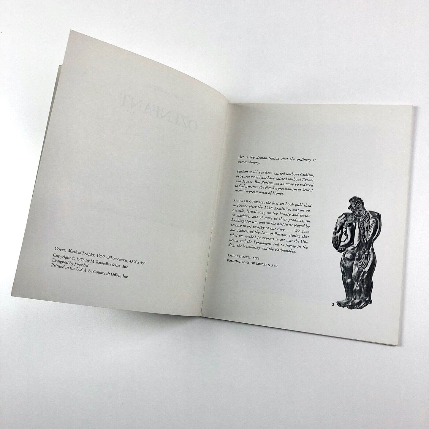 John Golding [Amedee] Ozenfant | M. Knoedler & Co, New York, 1973