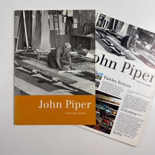 John Piper from his studio | Berkeley Square Gallery, 1994 + poster