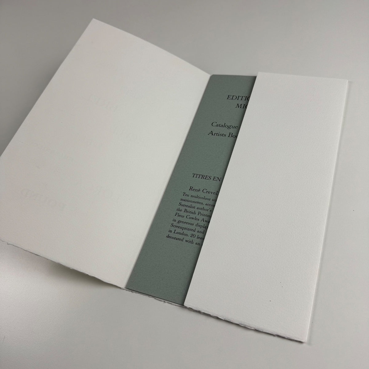 Editions Petropolis Michael Caine, Paris Artists Books in French and English 1989-2002 | Copy number 7/86 5 Nov 2005