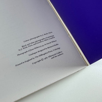 Jean Hélion. Paintings in oil and acrylic since 1960 | Albermarle Gallery, 1987 Signed