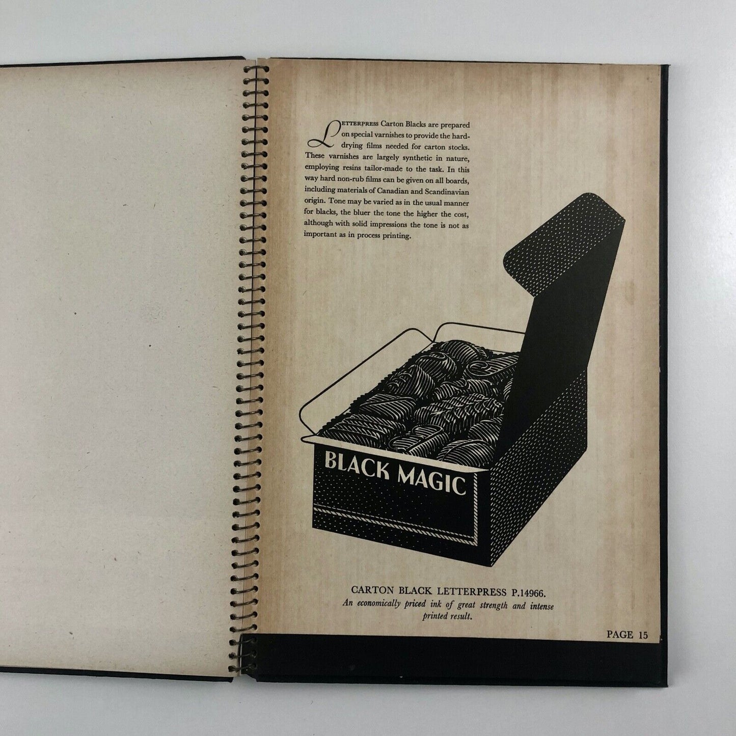 Black Inks by Coates | A Specimen Book of Fine Printing Inks, 1950s?