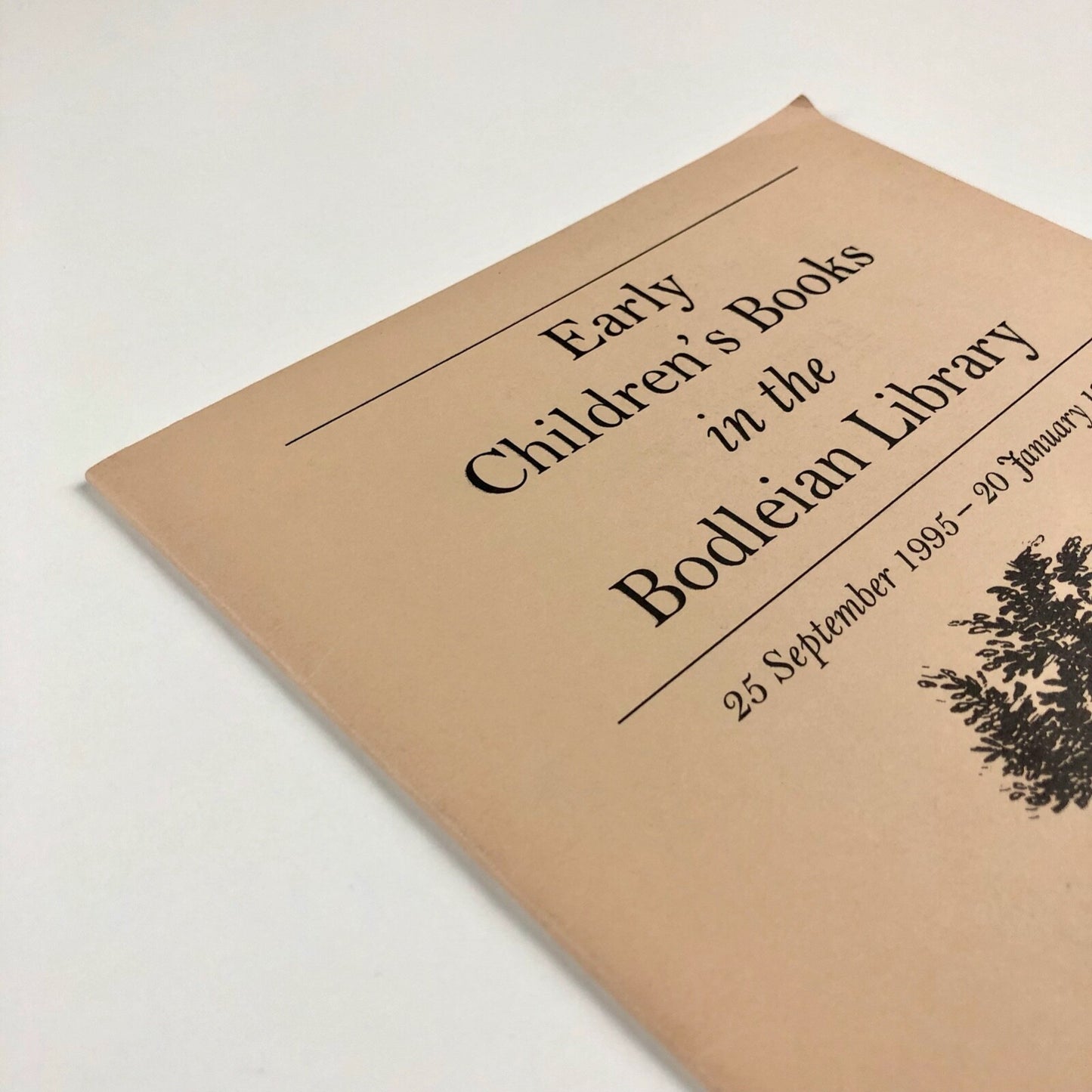 Early Children's Books in the Bodleian Library | Exhibition catalogue, 1995