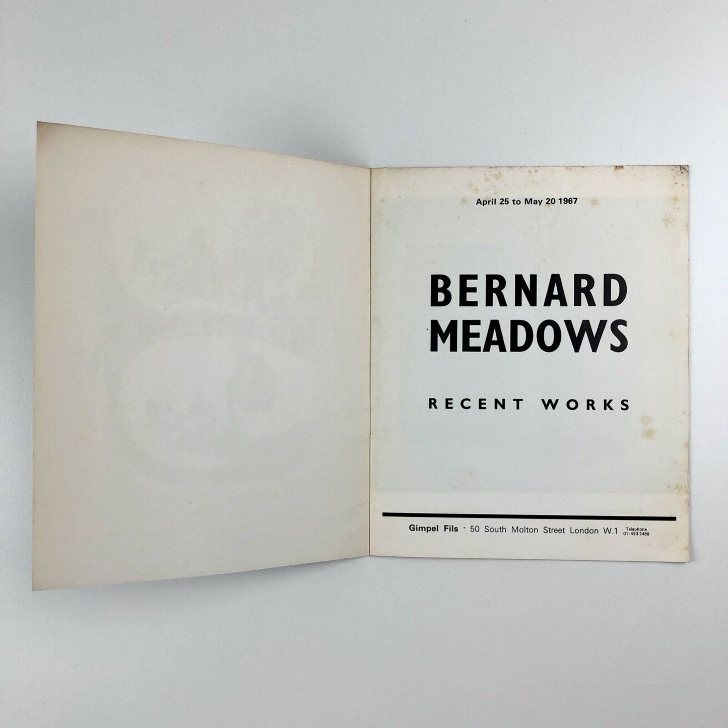 Bernard Meadows Recent works | Gimpel Fils 1967