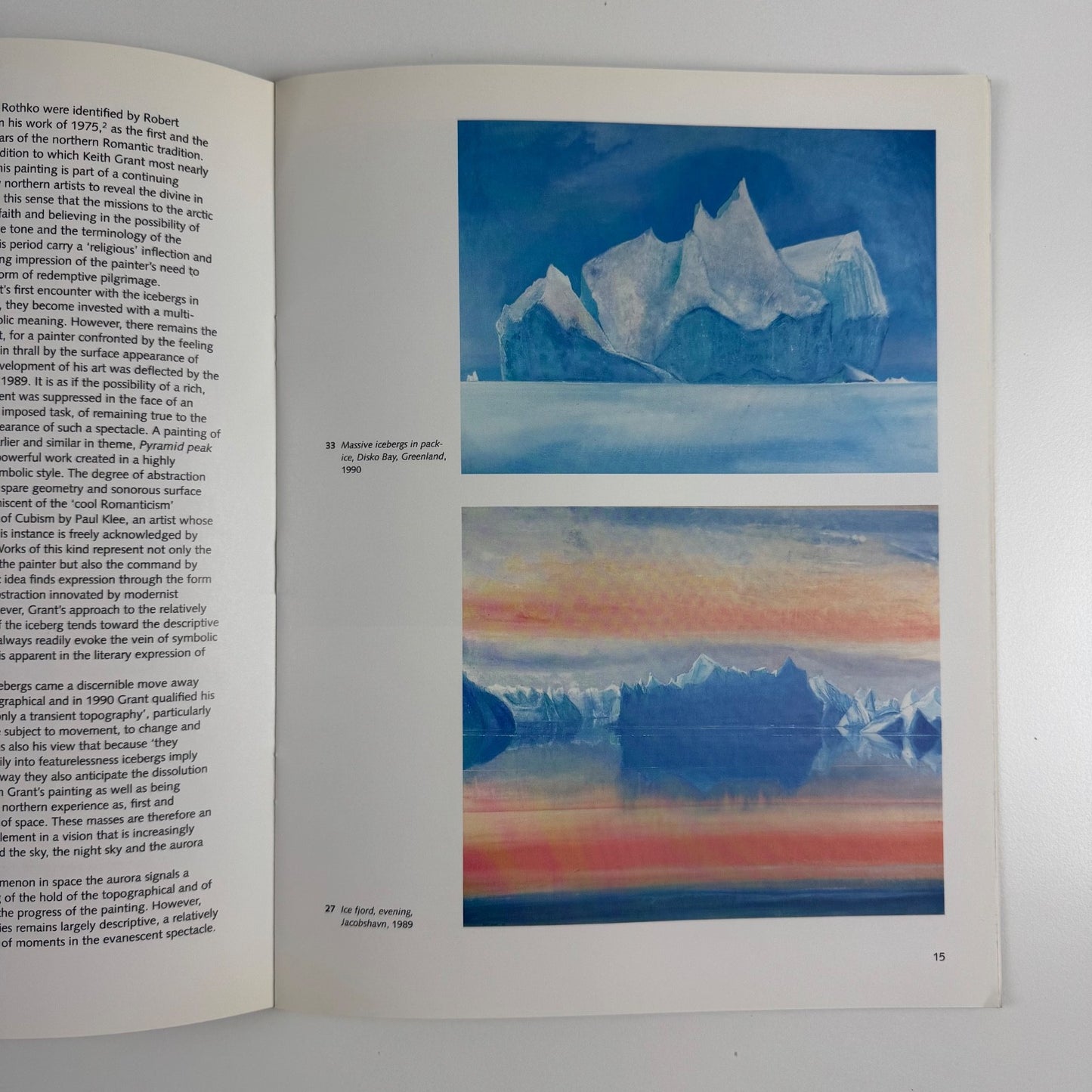 Ice and Fire paintings by Keith Grant | Fitzwilliam | Roehampton Institute, 1994
