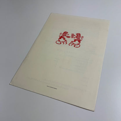 Prospectus for A Jewish Iconography by Alfred Rubens Nonpareil Publishing, 1981