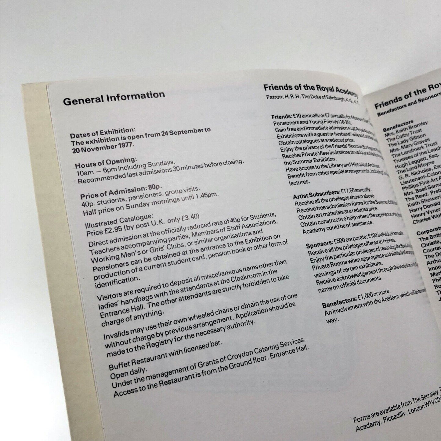 British Painting 1952-1977 Royal Academy of Arts | catalogue design by Gordon House