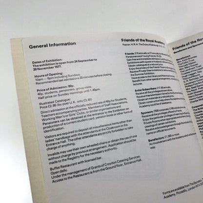 British Painting 1952-1977 Royal Academy of Arts | catalogue design by Gordon House