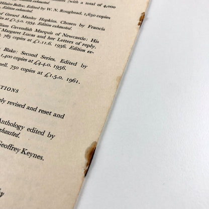 Prospectus for The Bible, September 1963 | Designed by Francis Meynell and printed by the University Press Oxford and the University Press Cambridge | Nonesuch Press