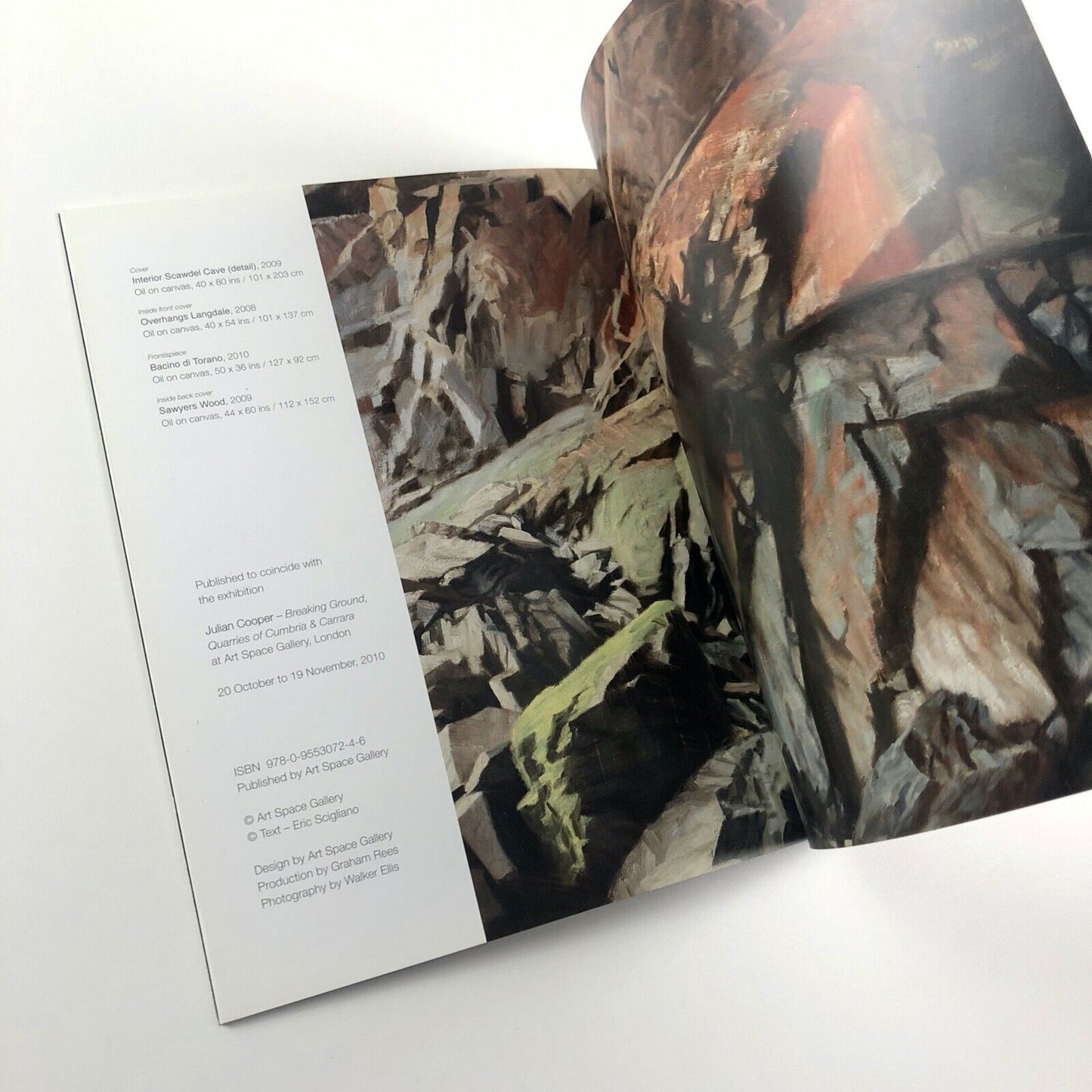 Julian Cooper. Breaking Ground | Quarries of Cumbria and Carrara | Art Space Gallery catalogue booklet, 2010