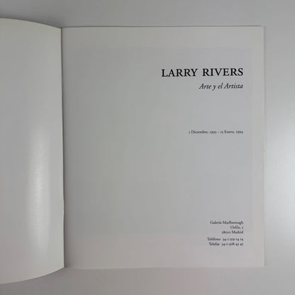 Larry Rivers. Arte y el Artista | Marlborough Madrid, Dec 1993 - Jan 1994