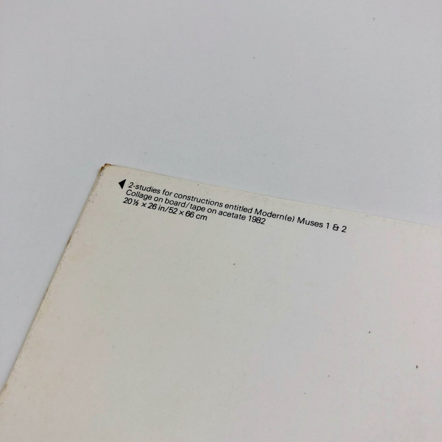 Michael Craig-Martin – Constructions and wall drawings | Waddington Galleries exhibition card, 1982