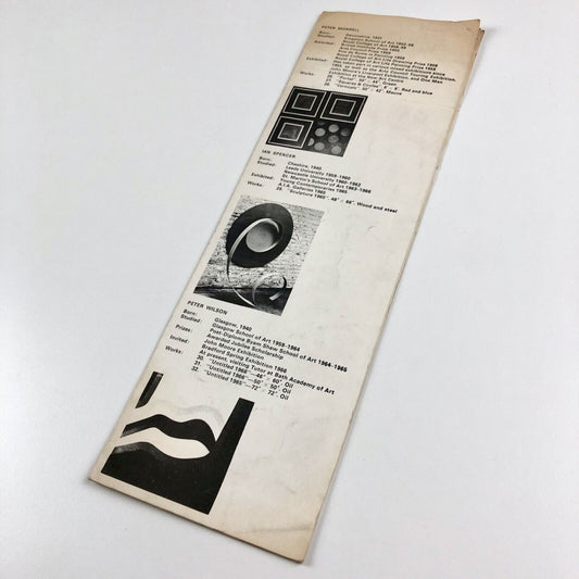 Paintings and sculpture of today | Grabowski Gallery leaflet, 1966 | Roland Brener et al