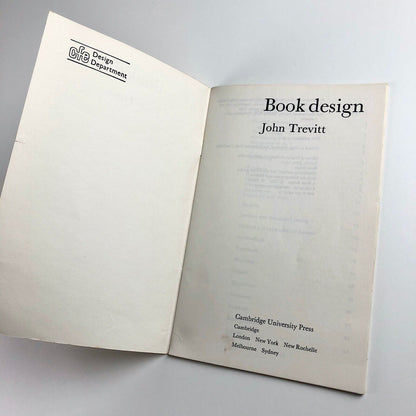 Book Design by John Trevitt | Cambridge University Press, 1980