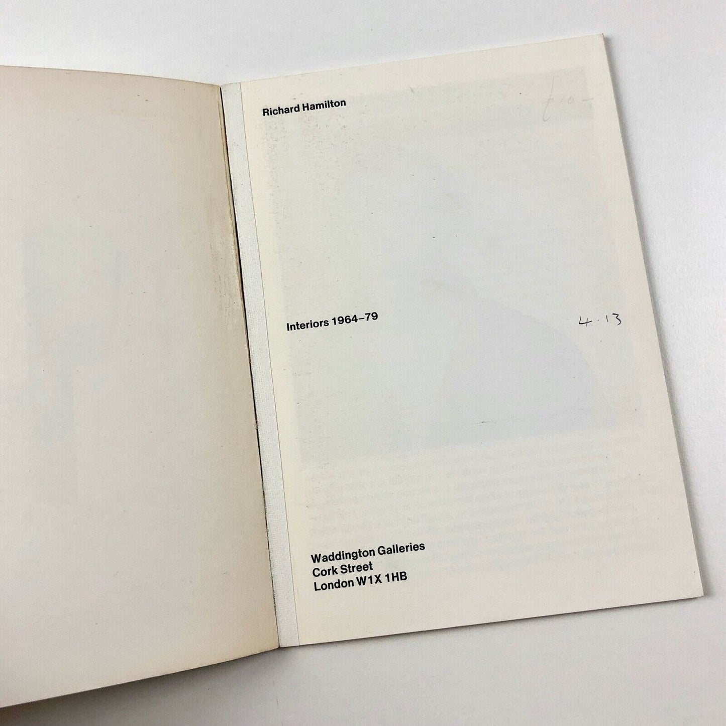 Richard Hamilton – Interiors 1964–79 | Waddington Galleries catalogue, 1979