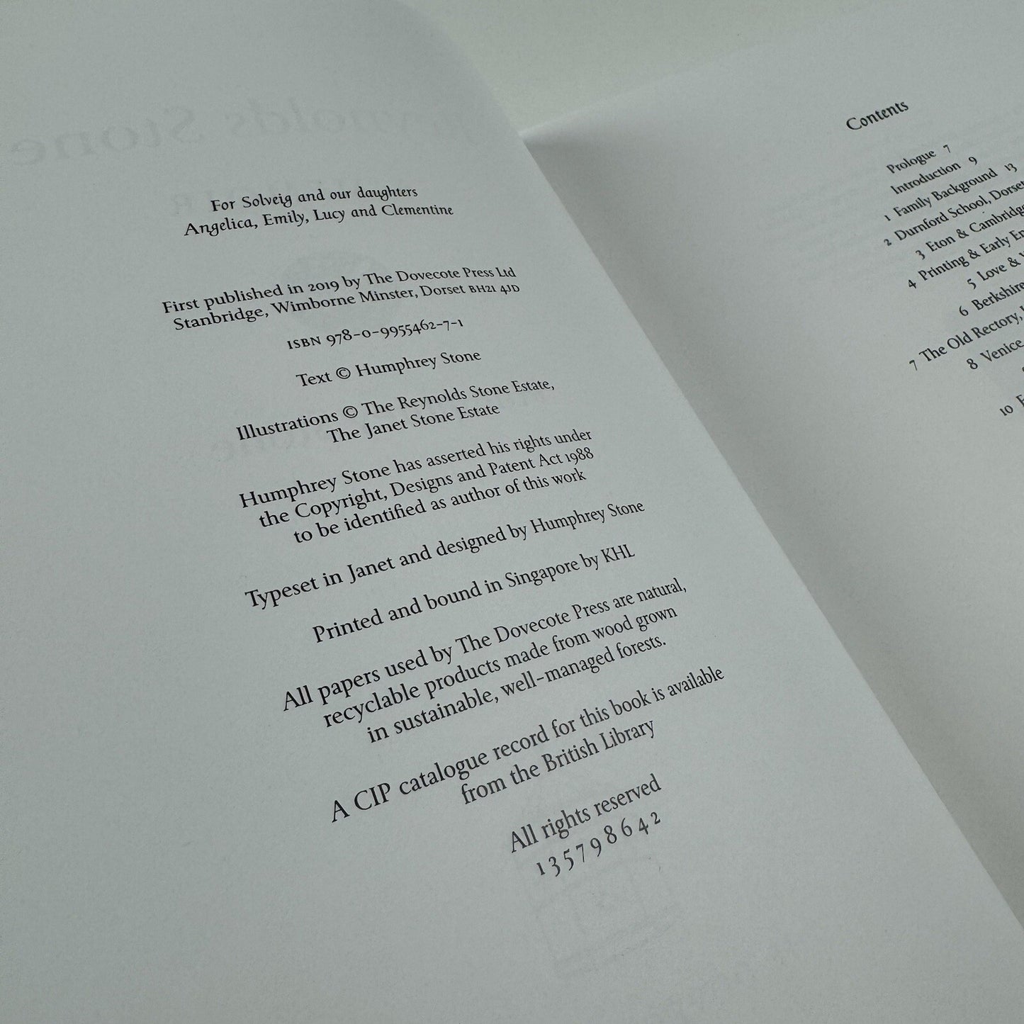 Reynolds Stone. A Memoir by Humphrey Stone | The Dovecote Press, 2019