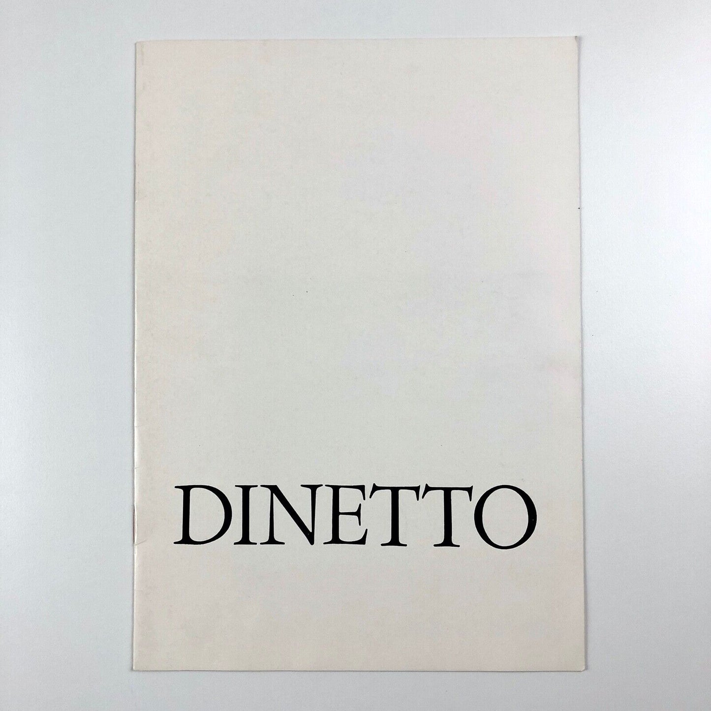 Dinetto (Lino Dinetto) exhibition catalogue | Ferrara Gallery d’Arte Moderna, 1975