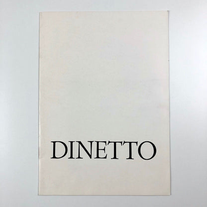 Dinetto (Lino Dinetto) exhibition catalogue | Ferrara Gallery d’Arte Moderna, 1975