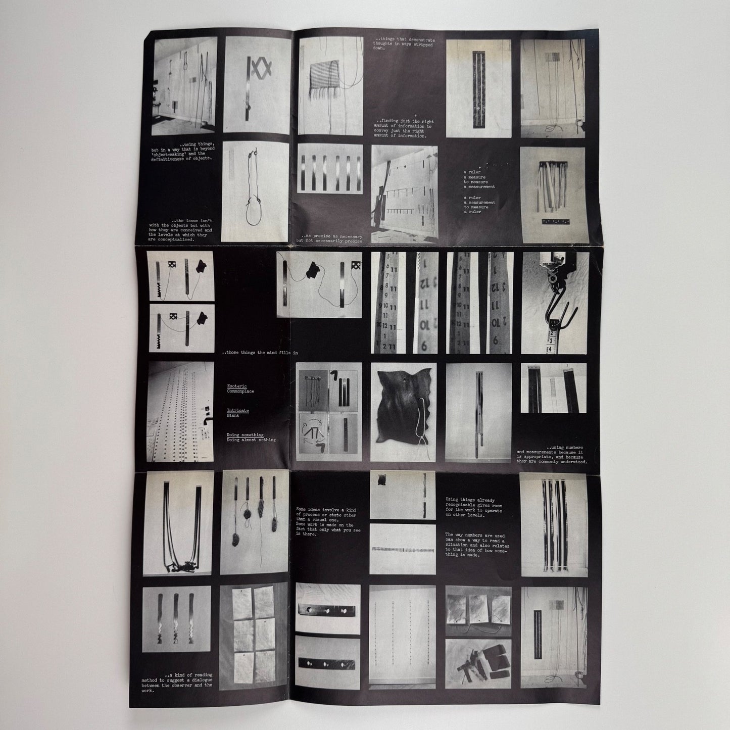 Fold out card/poster relating to Jill Mustchin | venue and date not recorded