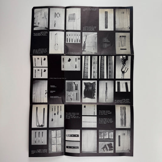 Fold out card/poster relating to Jill Mustchin | venue and date not recorded
