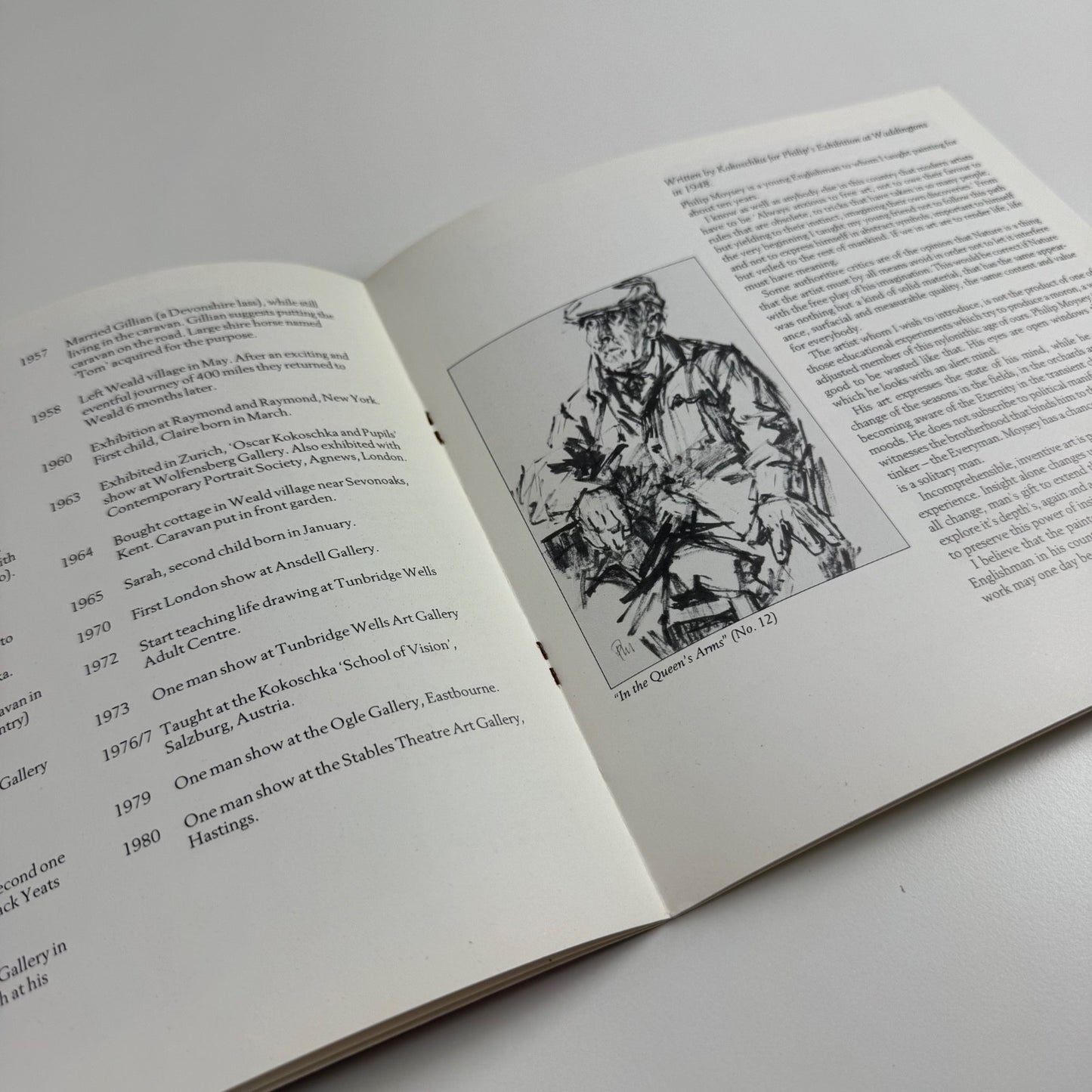 Philip Moysey | Bourne Gallery, 1990 catalogue and PV invitation
