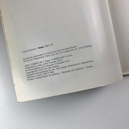 William Turnbull: Sculpture and Painting | Richard Morphet | Tate Gallery catalogue, 1973