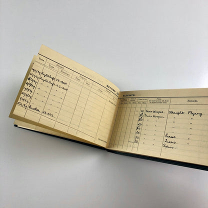 Rhona Reginalda Podd – Flight log-book from 1939