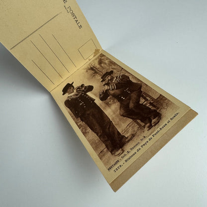 Small booklet/souvenir with twenty postcards 'Costumes Bretons' Bretony | Editions E. Hamonic