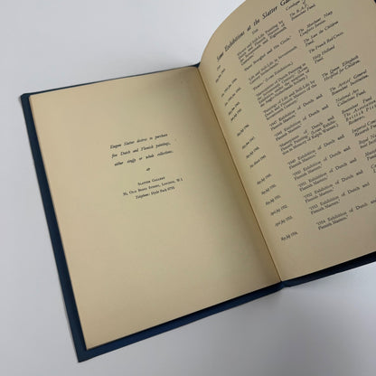 Catalogue of the 1955 exhibition of Dutch & Flemish Masters Eugene Slatter 1955