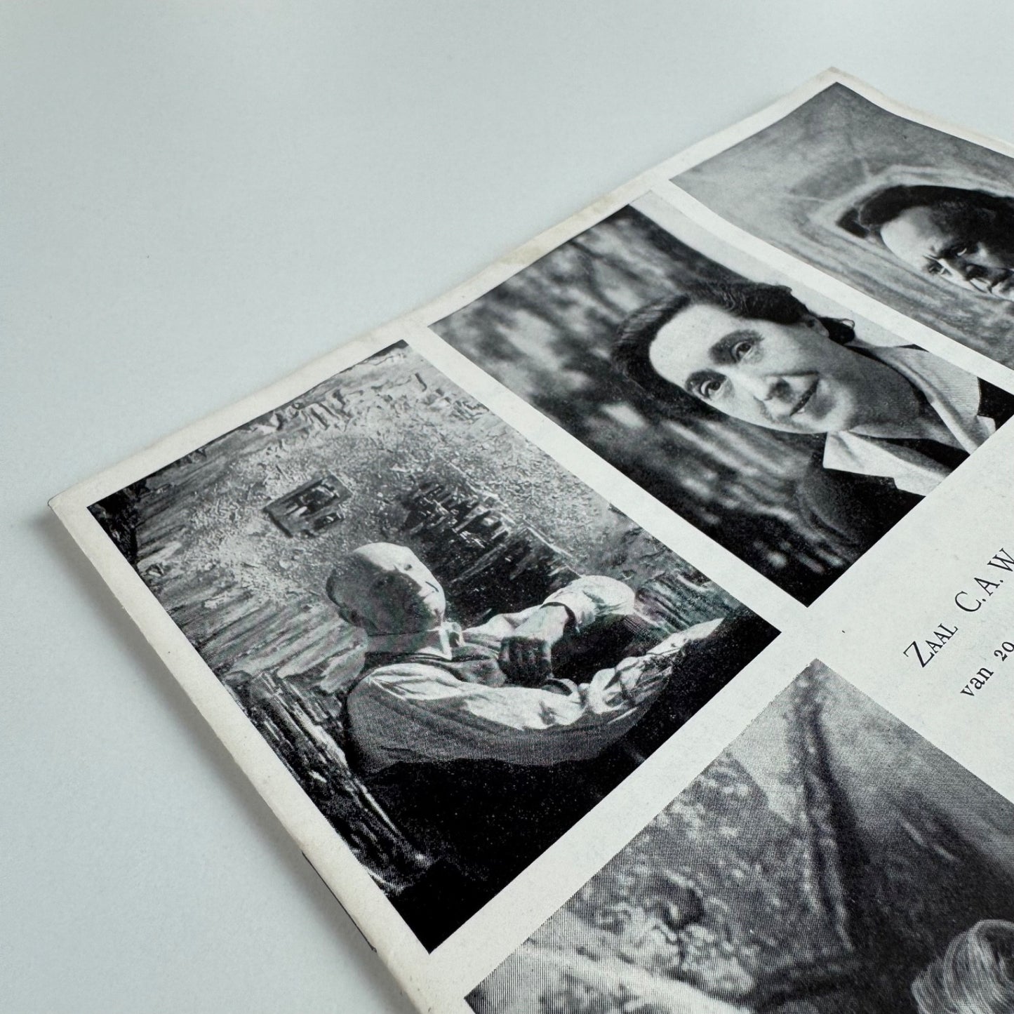 Leaflet Vijk Belgische Schilders uit Londen (Five Belgium painters) Maurice Jadot, Lucette Heseux, J. Kervyn de Meerendré, Marcelle van Caillie | Mesens 1961