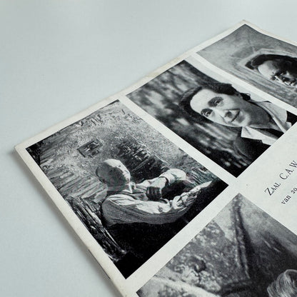 Leaflet Vijk Belgische Schilders uit Londen (Five Belgium painters) Maurice Jadot, Lucette Heseux, J. Kervyn de Meerendré, Marcelle van Caillie | Mesens 1961