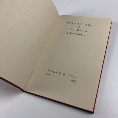 Mors et Vita and Golgotha by Stewart Chedburn | Hague & Gill, 1939 | One of 500 copies. Unsigned