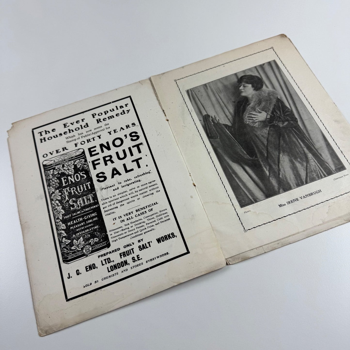 Programme New Theatre ‘The Riddle’ by Anthony Wharton & Morley Roberts 1916