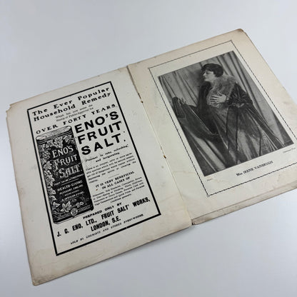 Programme New Theatre ‘The Riddle’ by Anthony Wharton & Morley Roberts 1916