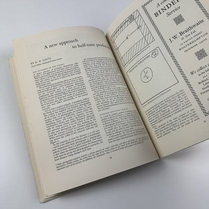 Book Design and Production | Volume 1 No 3 1958 | Printing News Ltd | Ed. James Moran
