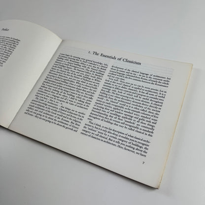 The Classical Language of Architecture by John Summerson University, 1964