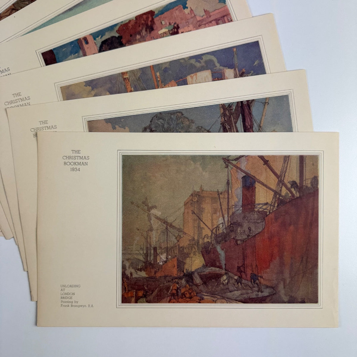 An English Portfolio by Frank Brangwyn Christmas number of The Bookman, Hodder & Stoughton, 1934
