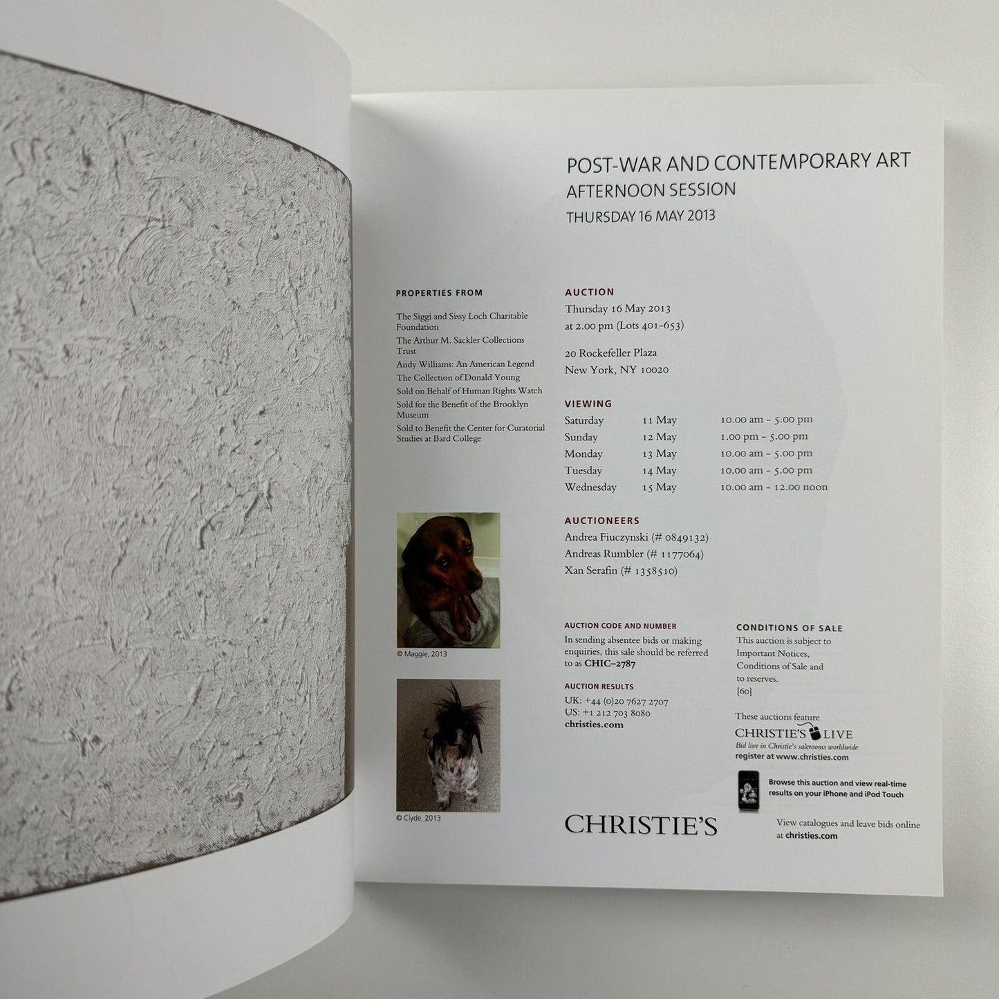 Post-war and contemporary art | Christie’s New York catalogue, 16 May 2013 | Sale 2787