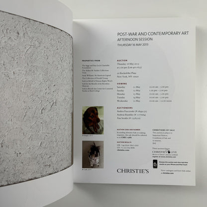 Post-war and contemporary art | Christie’s New York catalogue, 16 May 2013 | Sale 2787