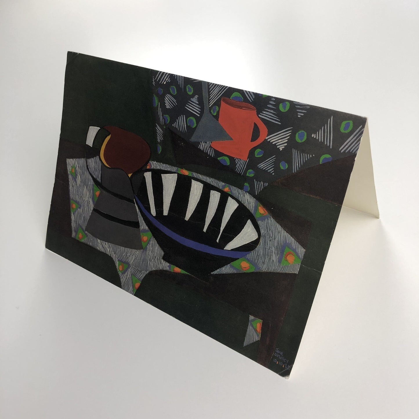 Promotional card – Jane O'Malley – Selection of Paintings 1977-86 | Montpelier Studio
