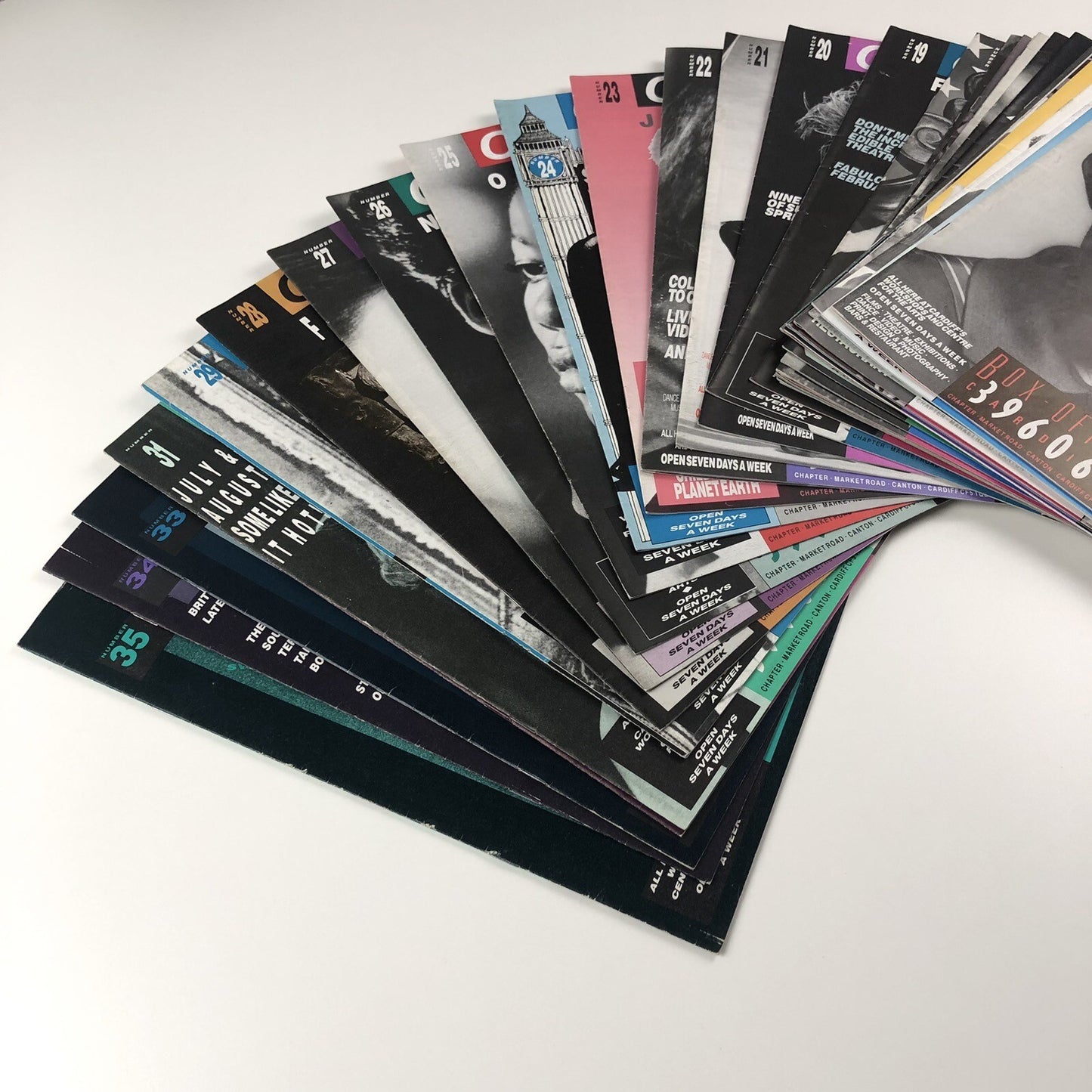 Chapter (Cardiff) free magazine Issues 1 to 35 (please note, issue 30 missing)