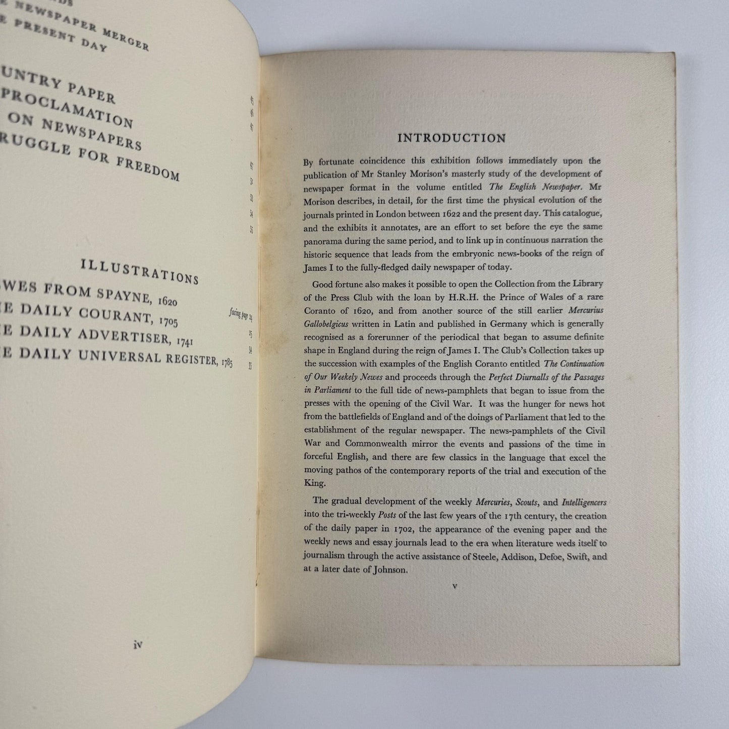 History of the English newspaper through three centuries held at The Old Court House | The Press Club 1932